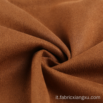 100 Poly Knitting Suede tessuto per indumento